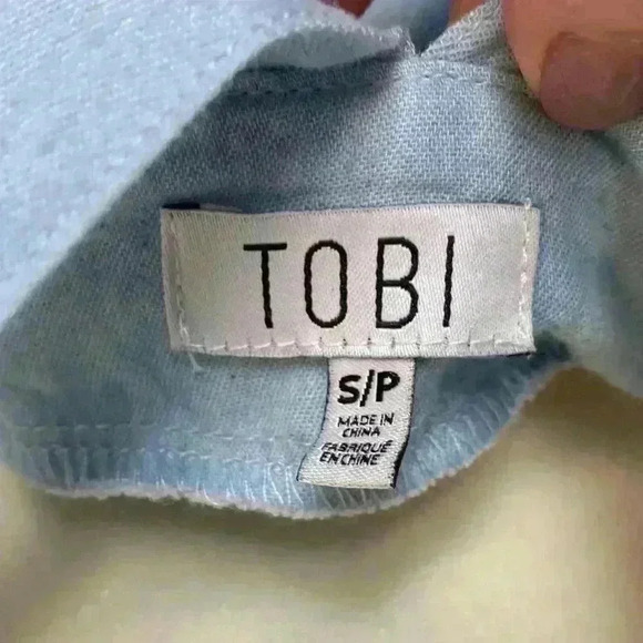 Tobi GISELLE BLUE MINI SHIFT DRESS - Picture 9 of 11